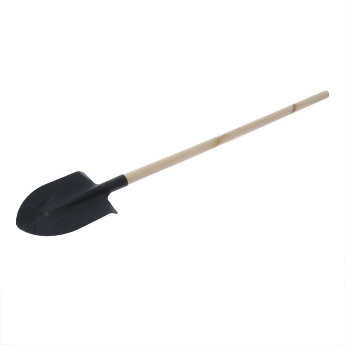 Лопата штыковая, деревянный черенок ( 153 см × 21 см × 4,5 см)